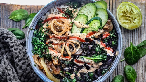 Bohnen Sriracha Bowl | Vegane Rezepte