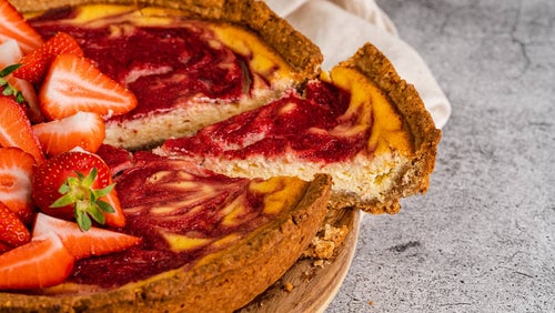 Low Carb Erdbeer Käsekuchen | Dessert Rezept