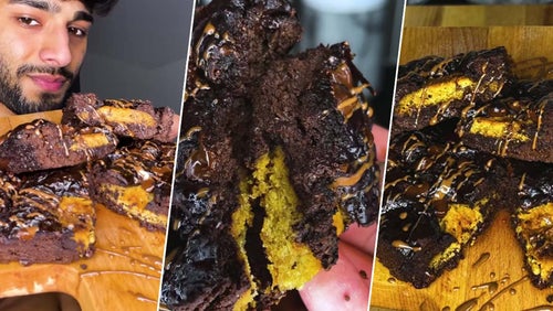 Proteinreiche Cookie Brownies in nur 3 Schritten | Snack Rezept