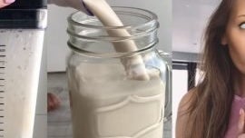 Proteinreicher Haselnuss-Milchshake