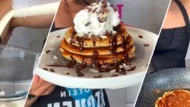 Cookies & Cream Protein Pancakes