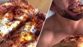 Proteinreiche Airfry-Pizza mit gefülltem Rand