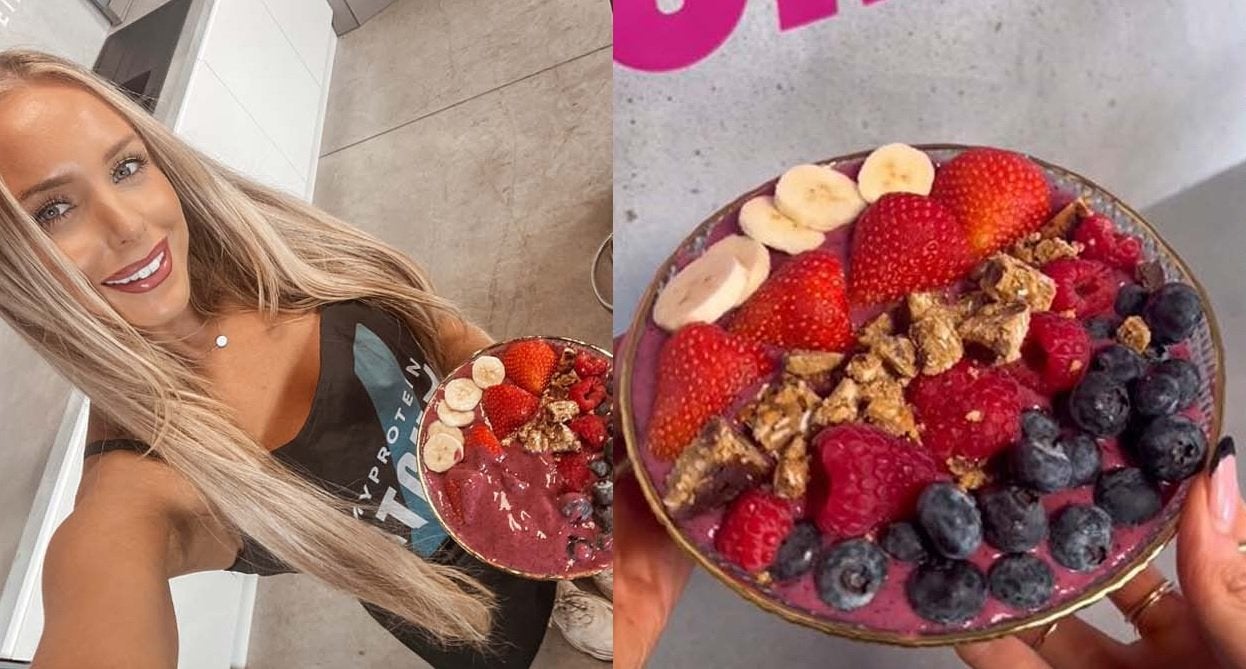 Proteinreiche Acai-Bowl
