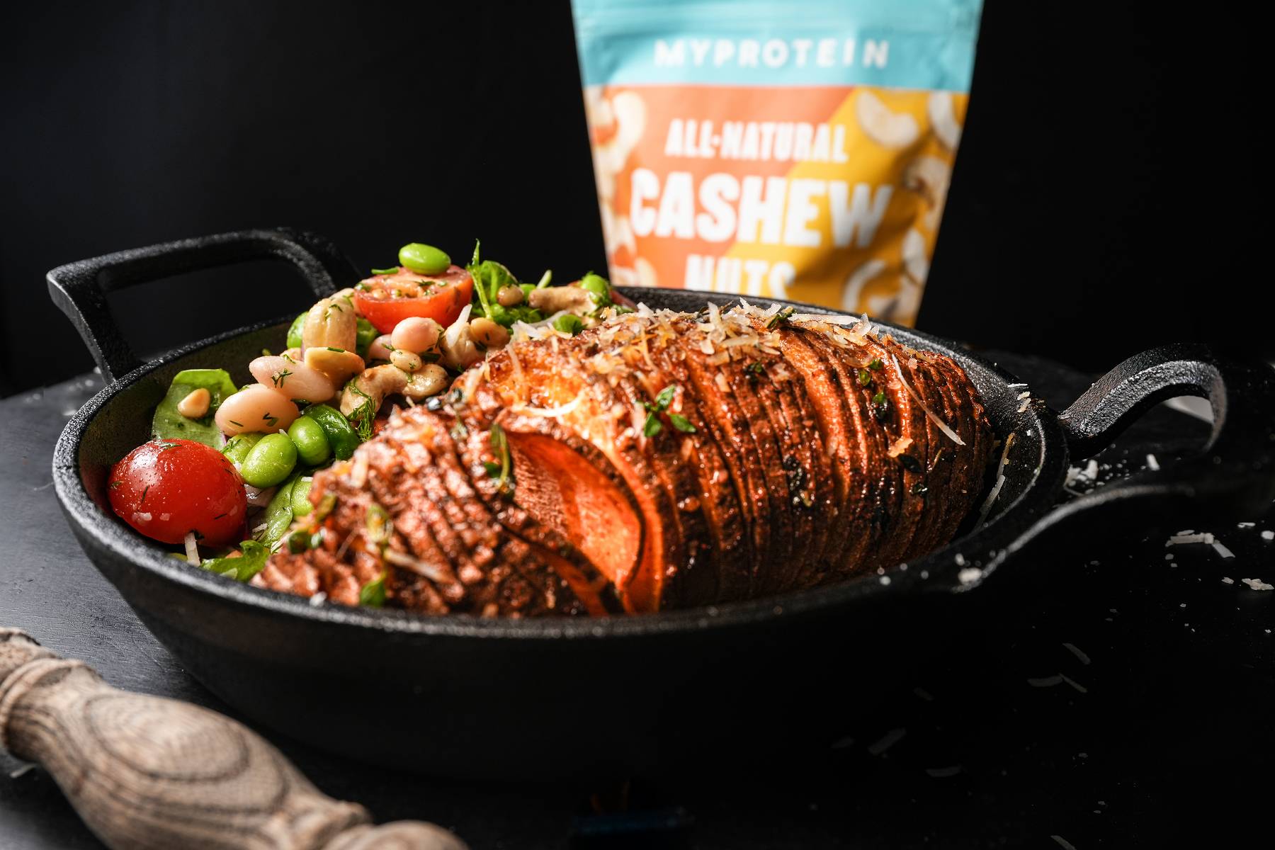 Hasselback Süßkartoffel