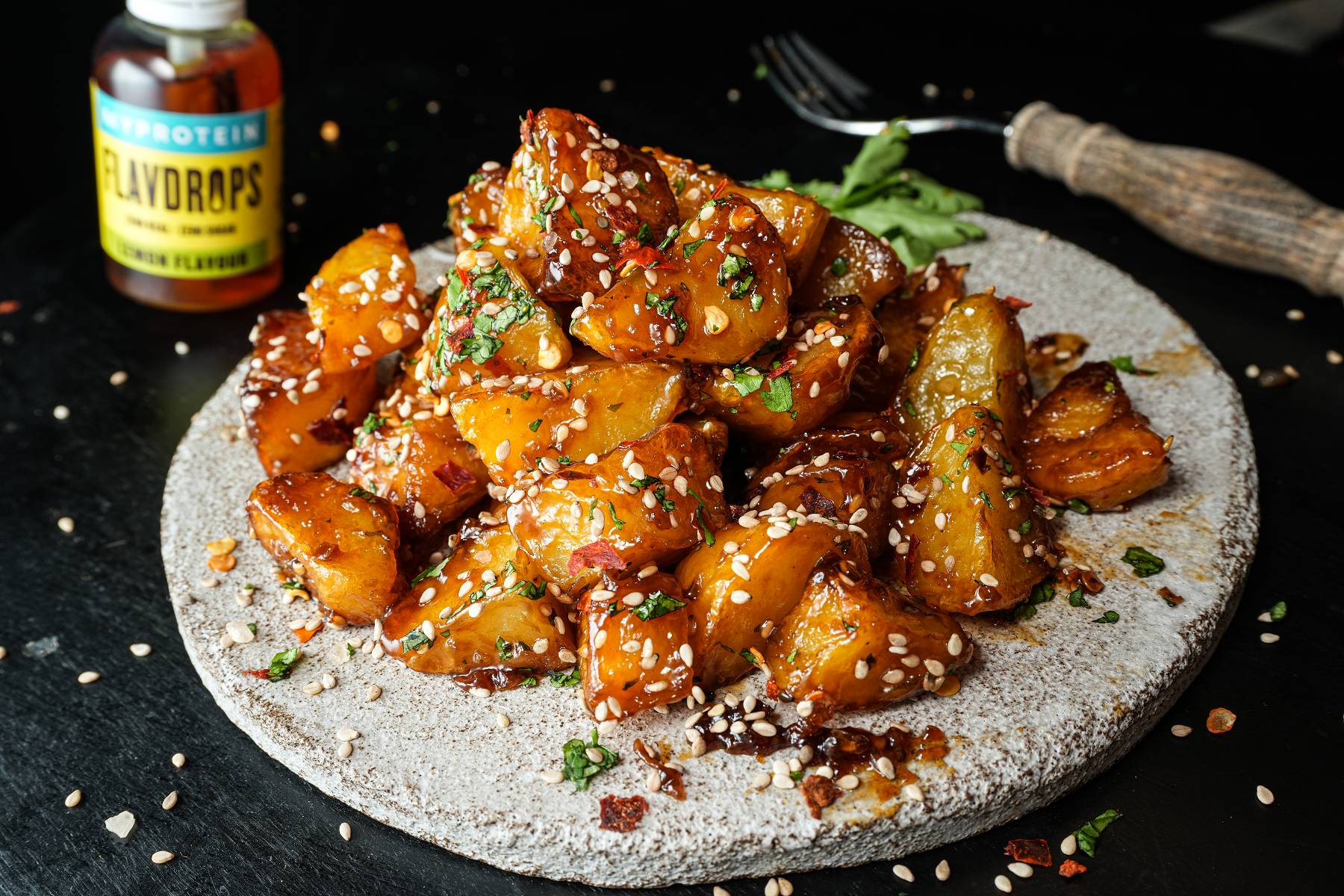 Teriyaki Chili Kartoffelecken