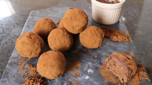 Köstliche vegane Protein-Trüffel