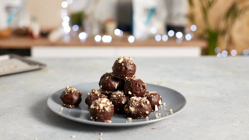 Weihnachts-Schokoladen Protein-Bällchen