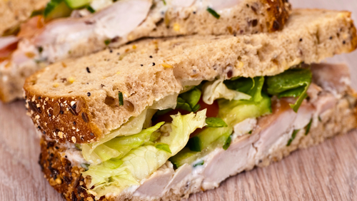 Hähnchensalat Sandwich Rezept