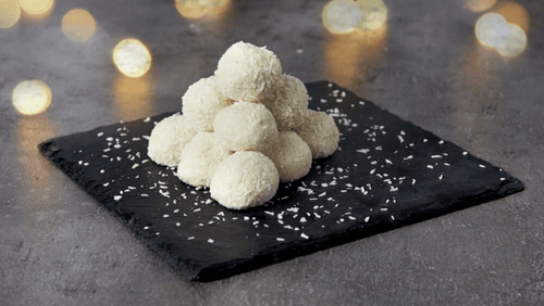 White Chocolate Protein Snowballs