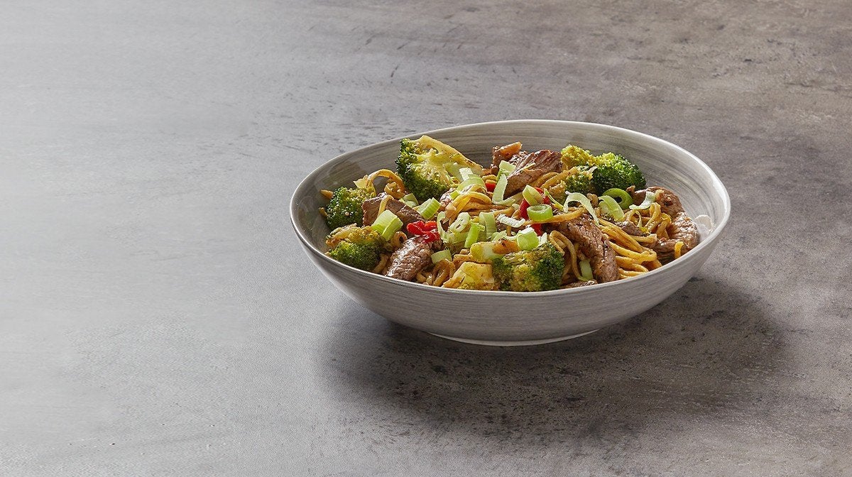 Crispy Honey Beef Noodles