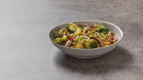 Crispy Honey Beef Noodles