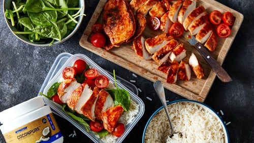 Chicken Meal Prep | Barbecue Chicken & Rice