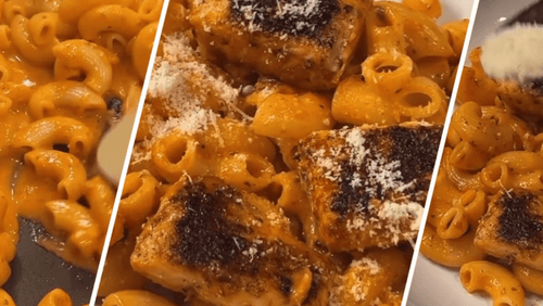 Delicious Creamy Tomato Salmon Pasta