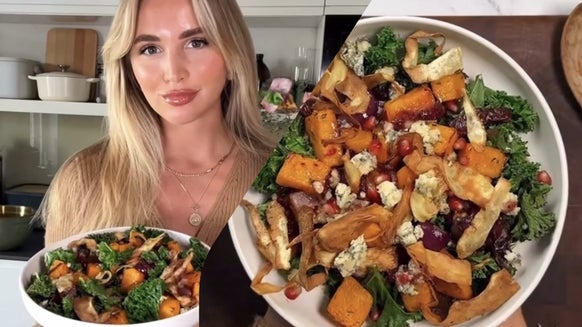 Autumn Salad With Butternut Squash & Kale