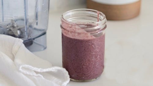 Batido de proteínas vegano tropical | Receta vegana
