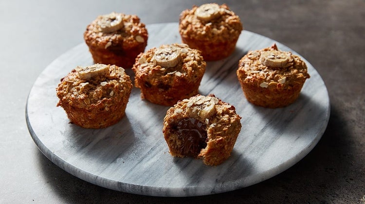 Muffins de pan de plátano
