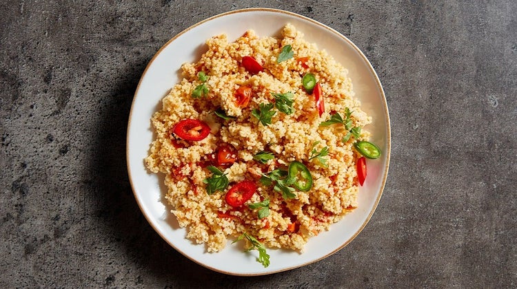 Cuscús de feta al horno