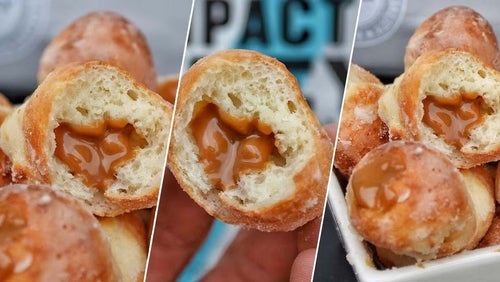 Agujeros de Donut Biscoff bajos en calorías