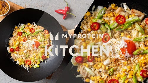 Receta fácil de ramen de pollo casero alto en proteínas