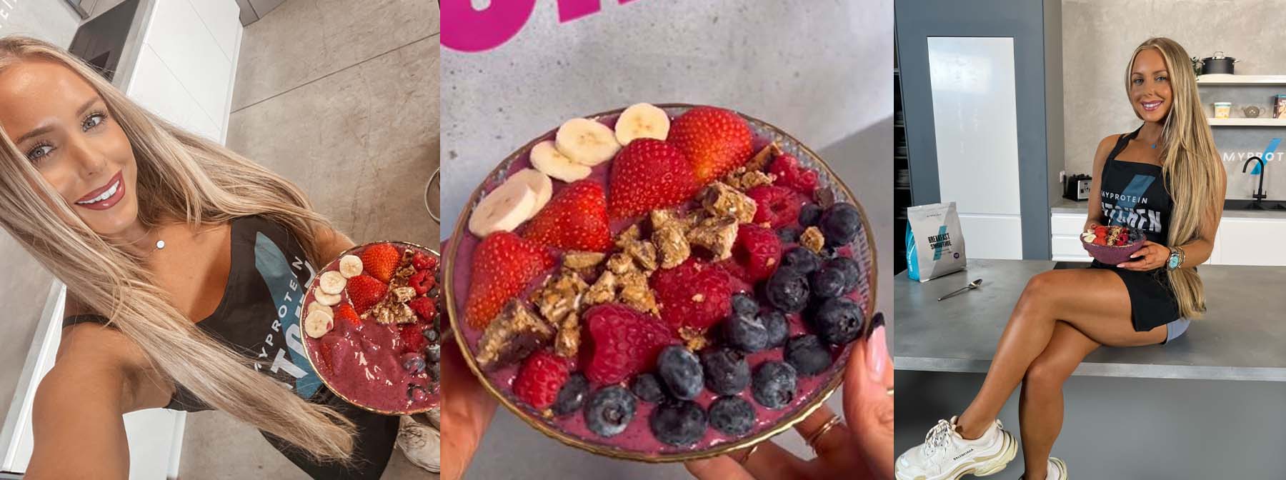Ciotola di Acai ad alto contenuto proteico