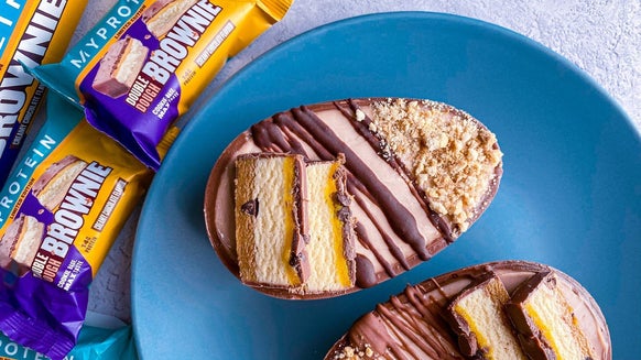 Ovo da Páscoa com Cheesecake Proteico