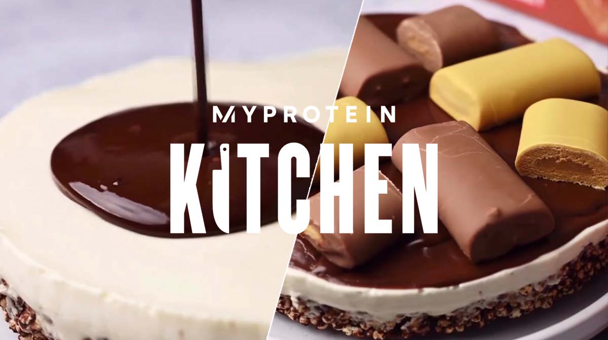 Chocolade Crispies Proteïne Cheesecake