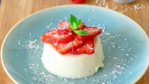 Kokos panna cotta