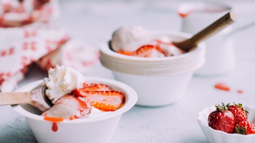 Home Made Strawberry Ice Cream