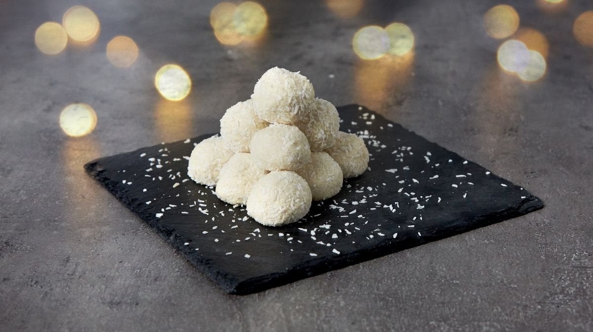 White Chocolate Protein Snowballs