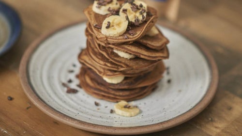 Fluffy Maca Vegan Protein Pancakes