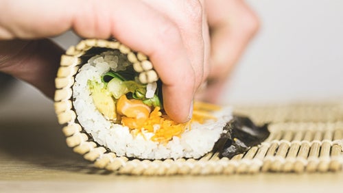 Sweet banana sushi