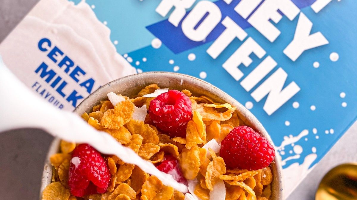 Begin je dag goed met Coffee Boost Whey & Cereal Milk
