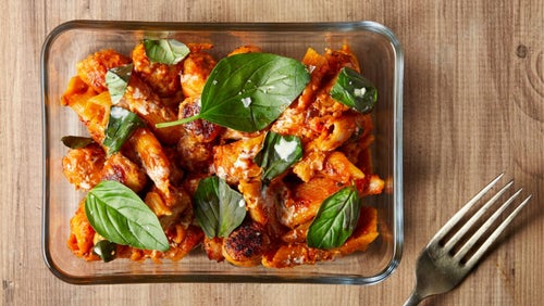 Gezonde Pasta Recepten | Vetarme Creamy Pasta Mealprep