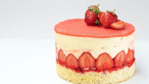 Healthy Aardbeientaart