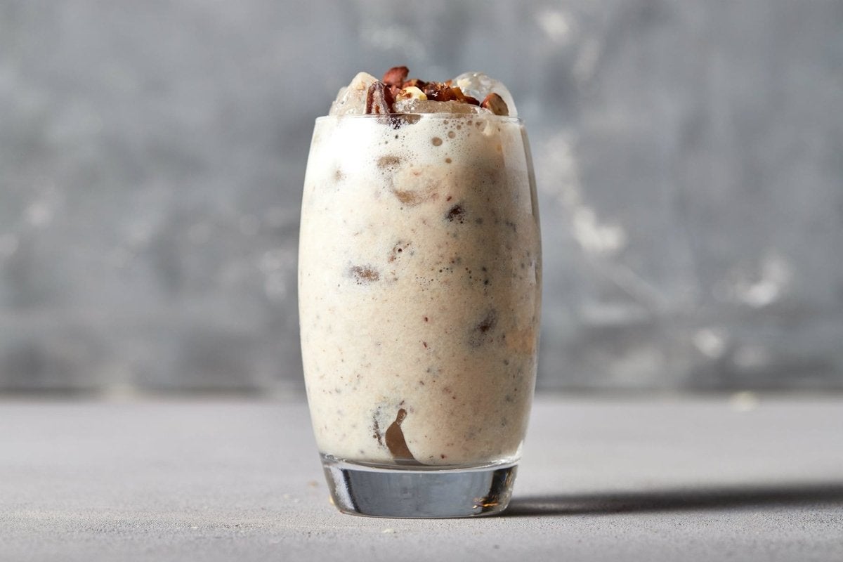 Eiwitrijke veganistische ontbijtsmoothie