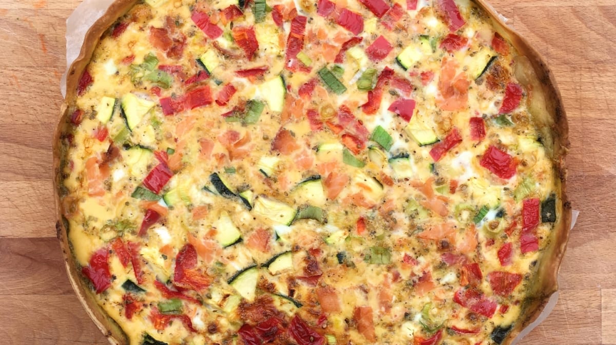Zalm – Pesto Quiche