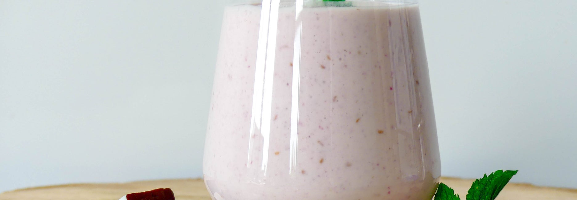 Frambozen kokos milkshake