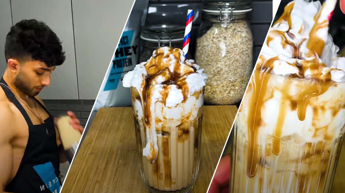 Eiwitrijke Salted Caramel Frappé