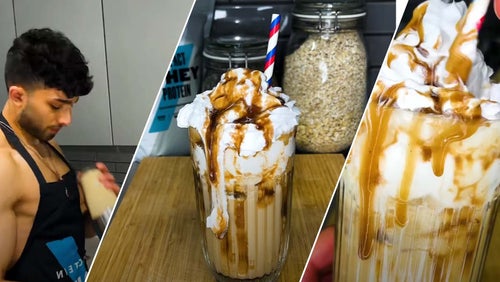 Eiwitrijke Salted Caramel Frappé