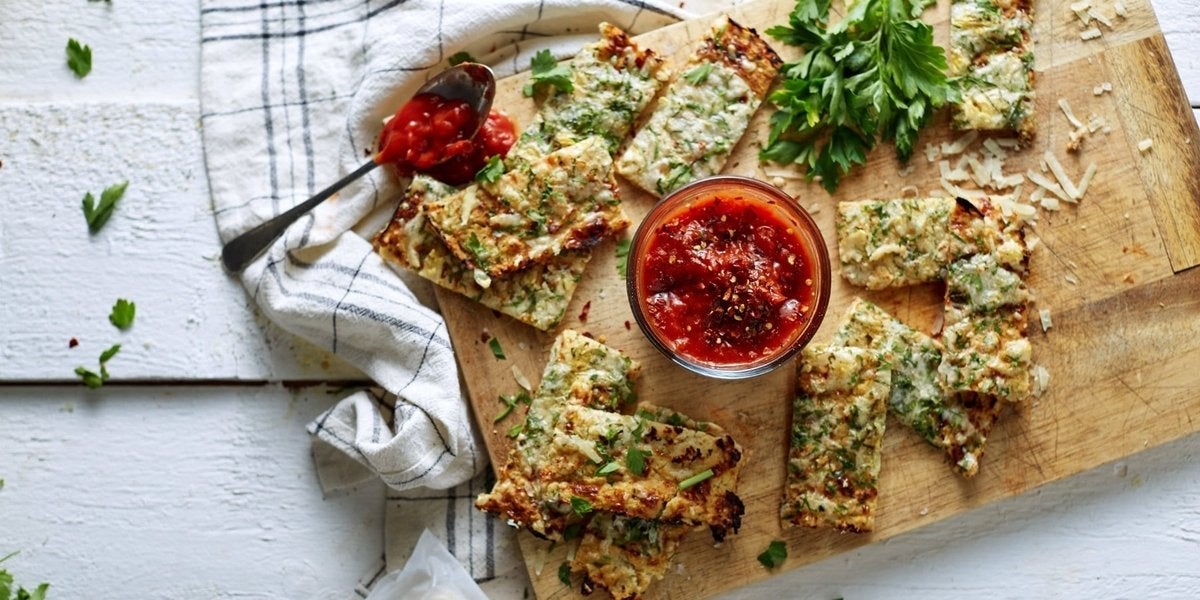 Bloemkool Knoflookbrood | Eenvoudig koolhydraatarm recept