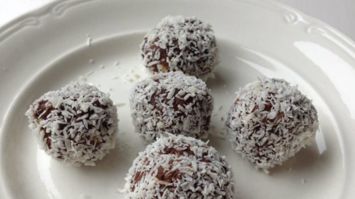 Chocolade-kokos balletjes