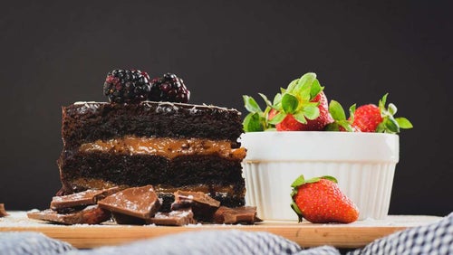 Eiwitcake Recept | Drievoudige Chocolade Pindakaas Taart