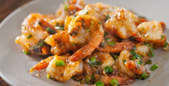 Japanese Garlic Prawns Recipe