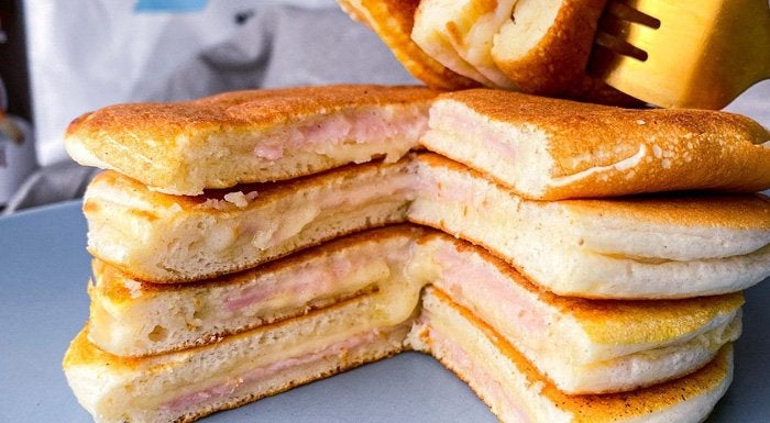 Stuffed protein pancakes