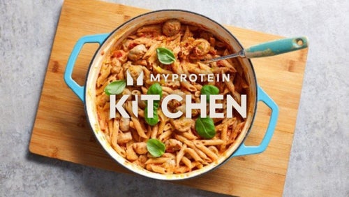 Healthy Pasta Recipes | Lean, Creamy Sausage Pasta Meal Prep