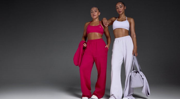 Two models wearing the Myprotein Lift Seamless range