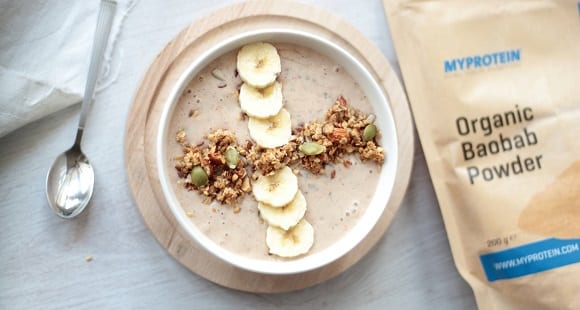 Peanut Butter, Banana & Baobab Smoothie Bowl