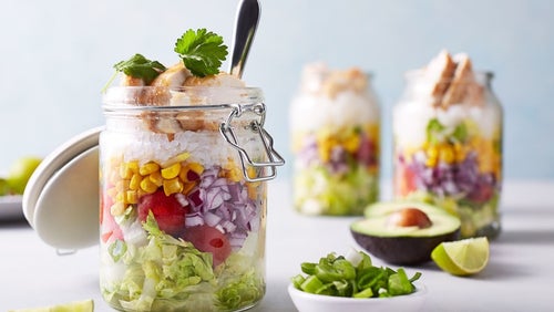 Alacsony szénhidráttartalmú, üvegbe töltött burrito | 4 napra előre elkészíthető recept