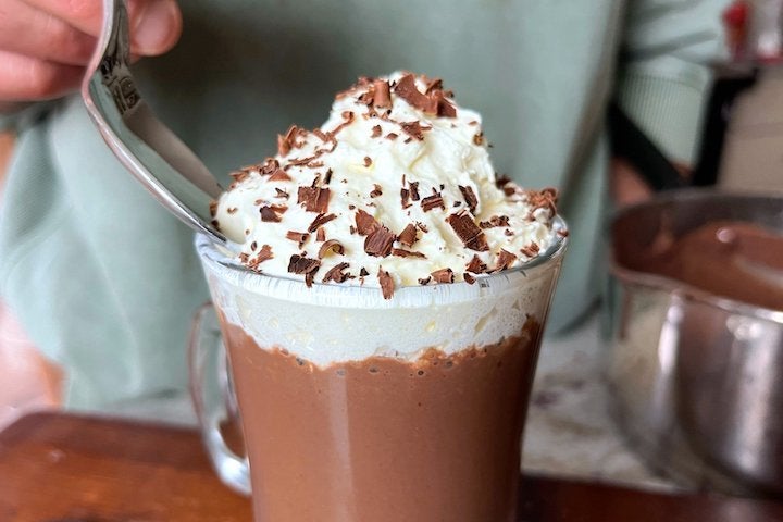 Fehérjés forró csoki recept