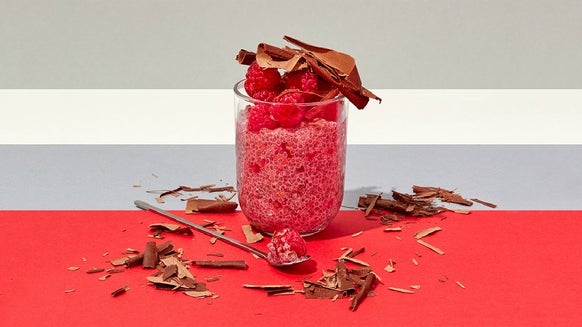 Himbeer-Chiasamen Pudding